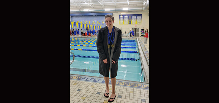 GIRLS SWIMMING: Norwich’s Nina Kman becomes a repeat champion at sectionals